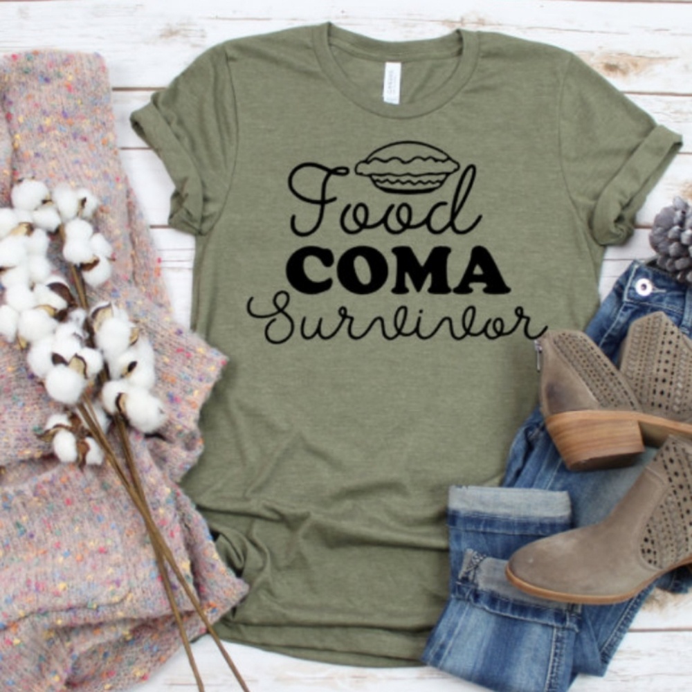 Food coma, holiday tshirt